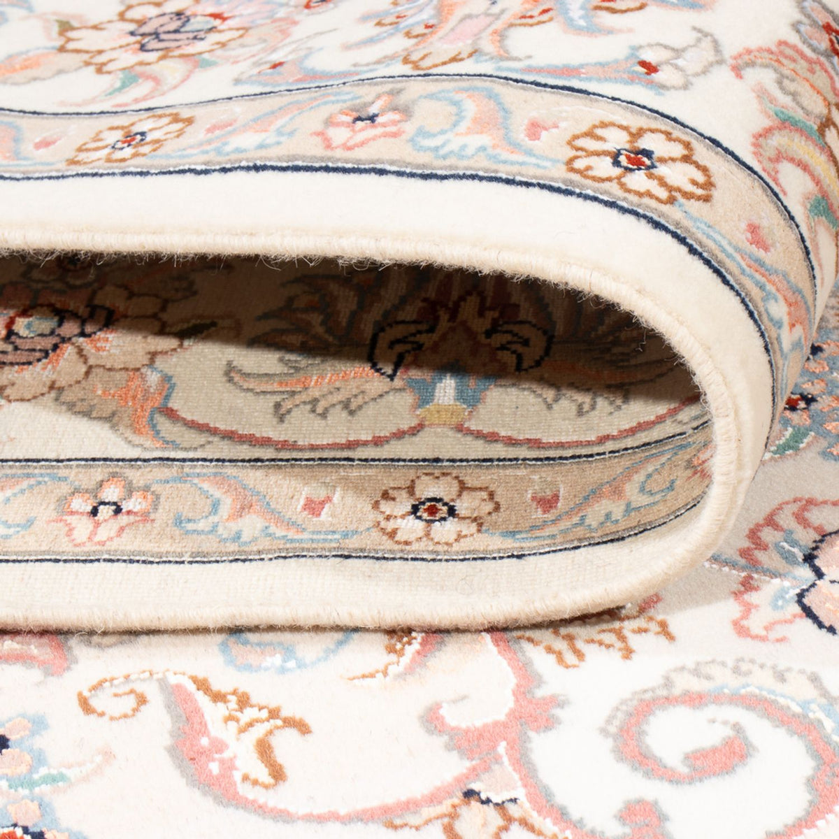 Persisk matta - Tabriz - Royal - 198 x 152 cm - grädde