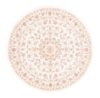 Persisk matta - Tabriz runt  - 150 x 150 cm - grädde