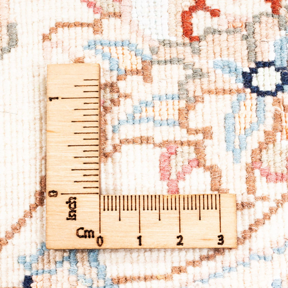 Persisk matta - Tabriz runt  - 150 x 150 cm - grädde