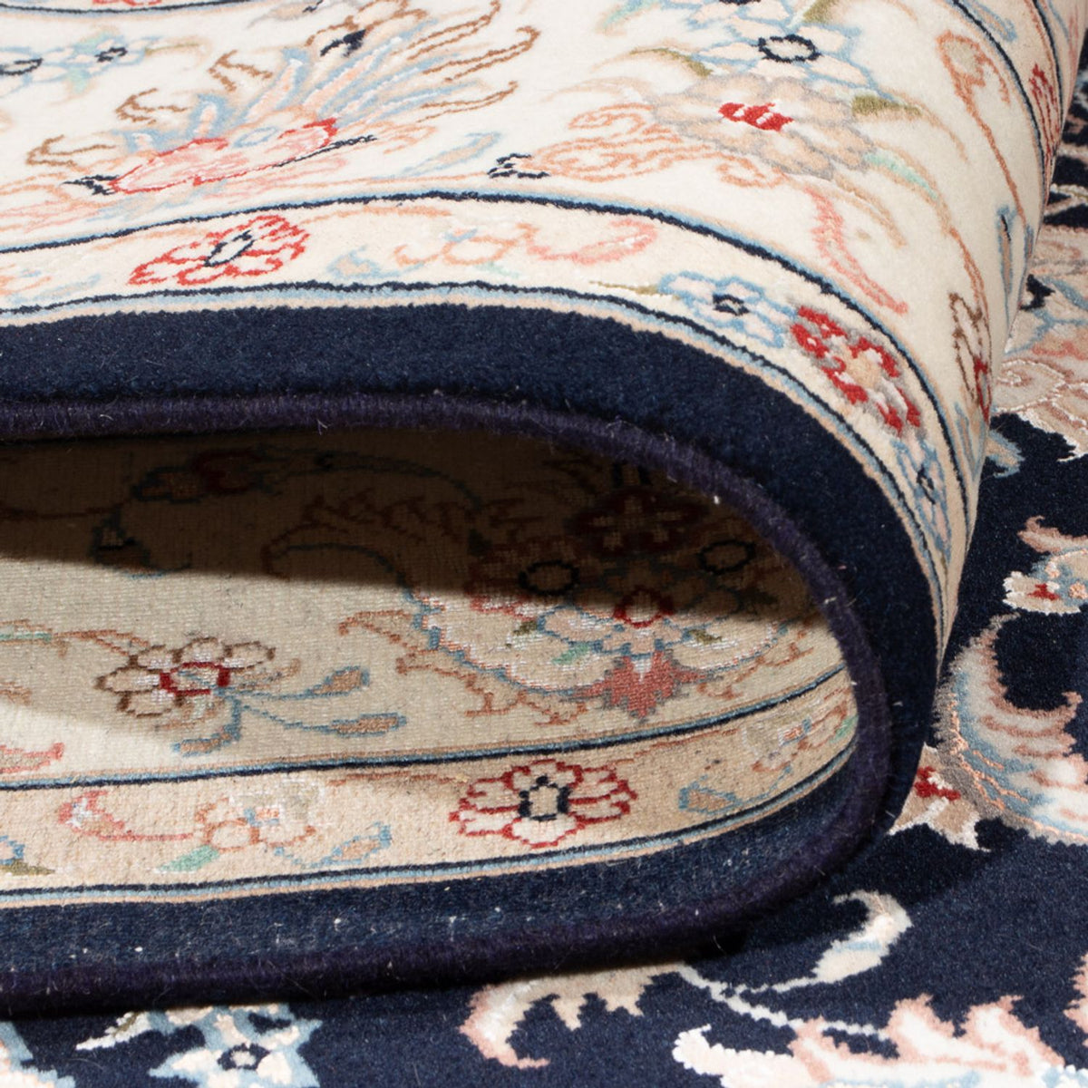 Persisk matta - Tabriz - Royal - 200 x 149 cm - mörkblå