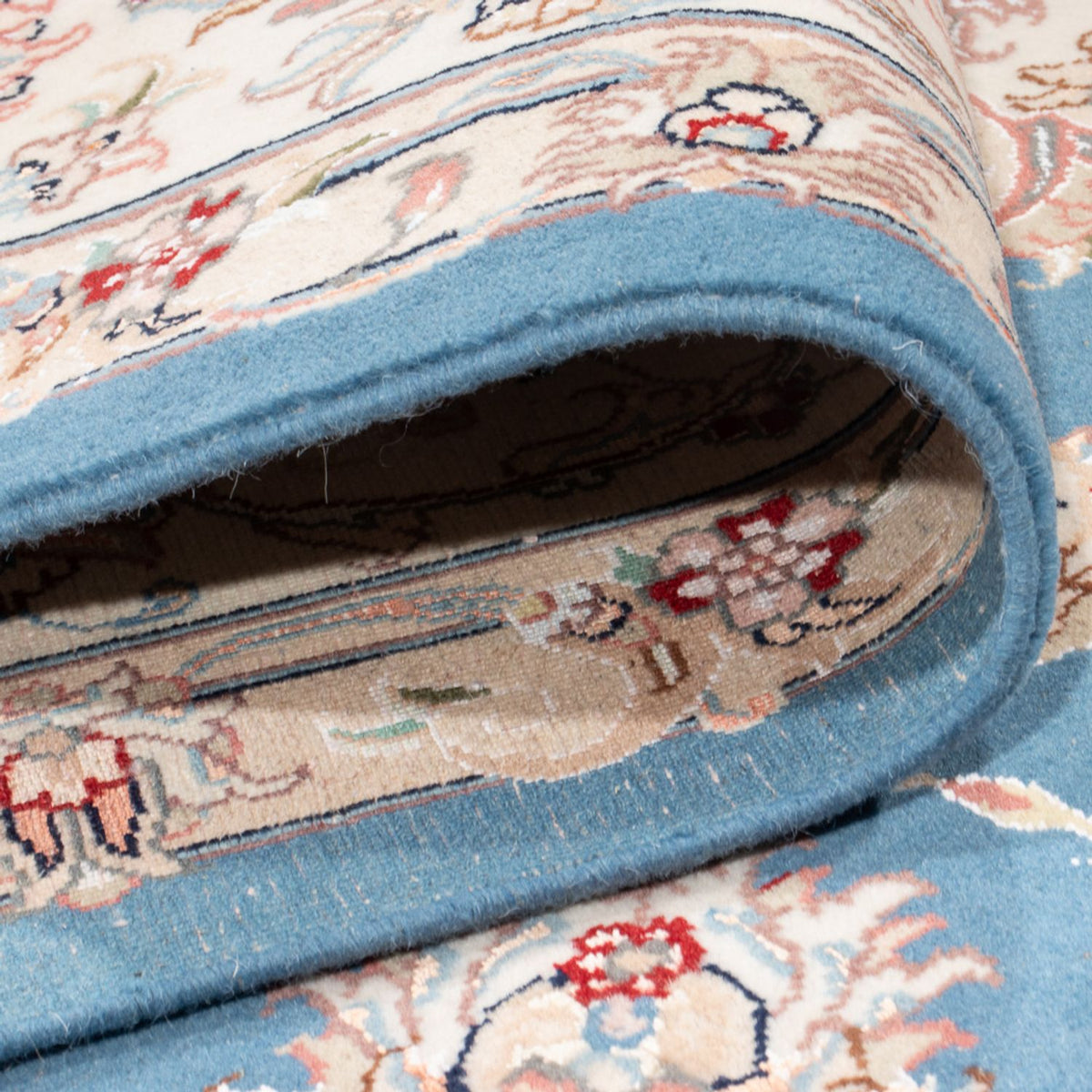 Persisk matta - Tabriz - Royal - 300 x 200 cm - ljusblå