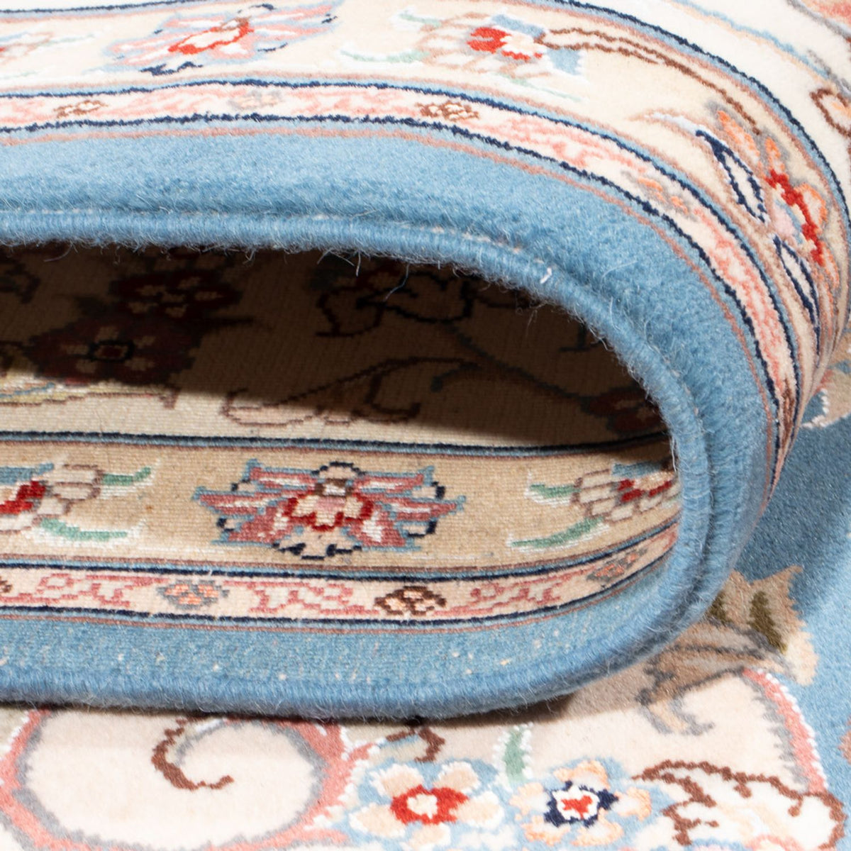 Persisk matta - Tabriz - Royal - 251 x 200 cm - ljusblå