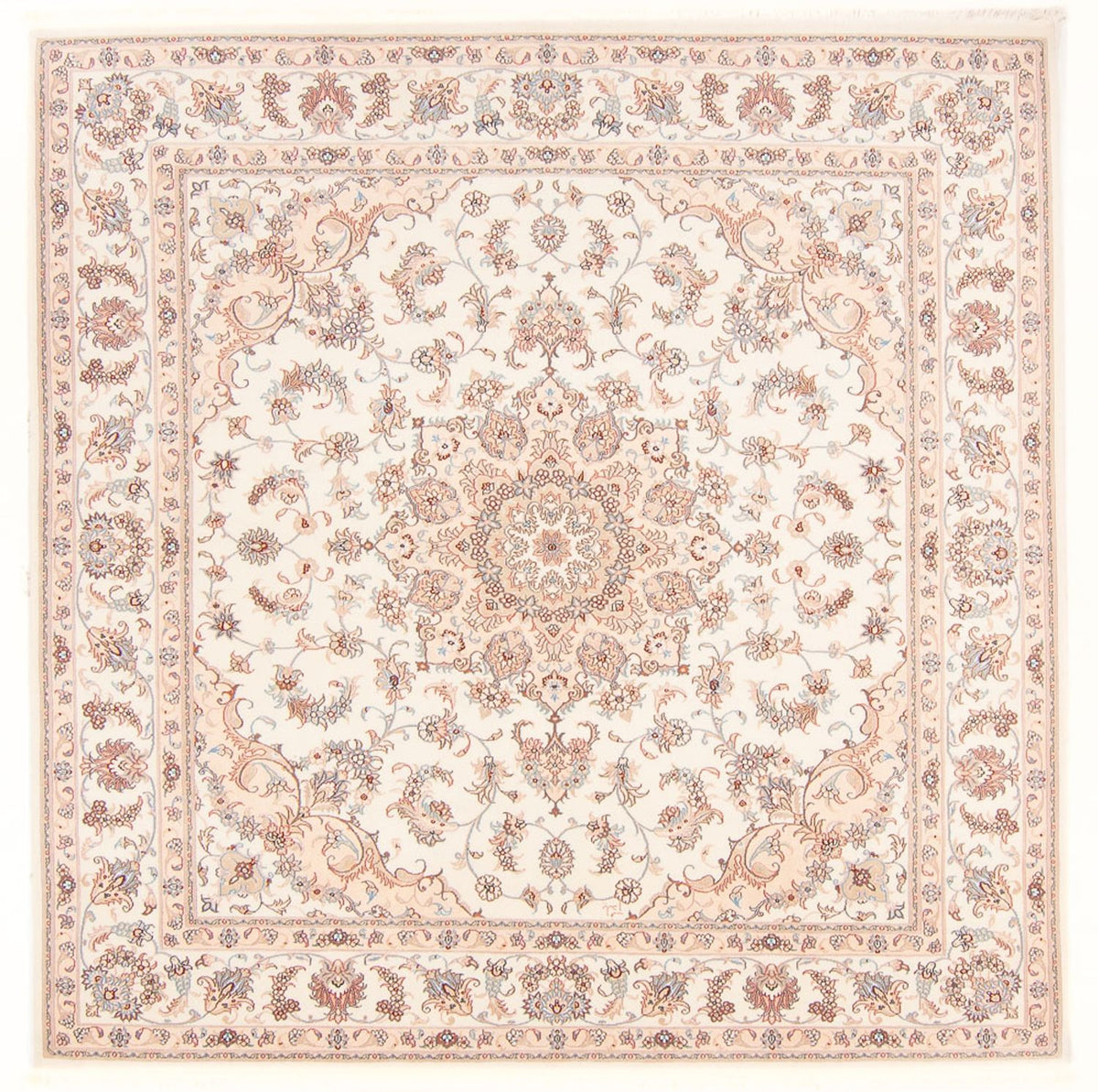 Persisk matta - Tabriz - Royal kvadrat  - 208 x 197 cm - grädde