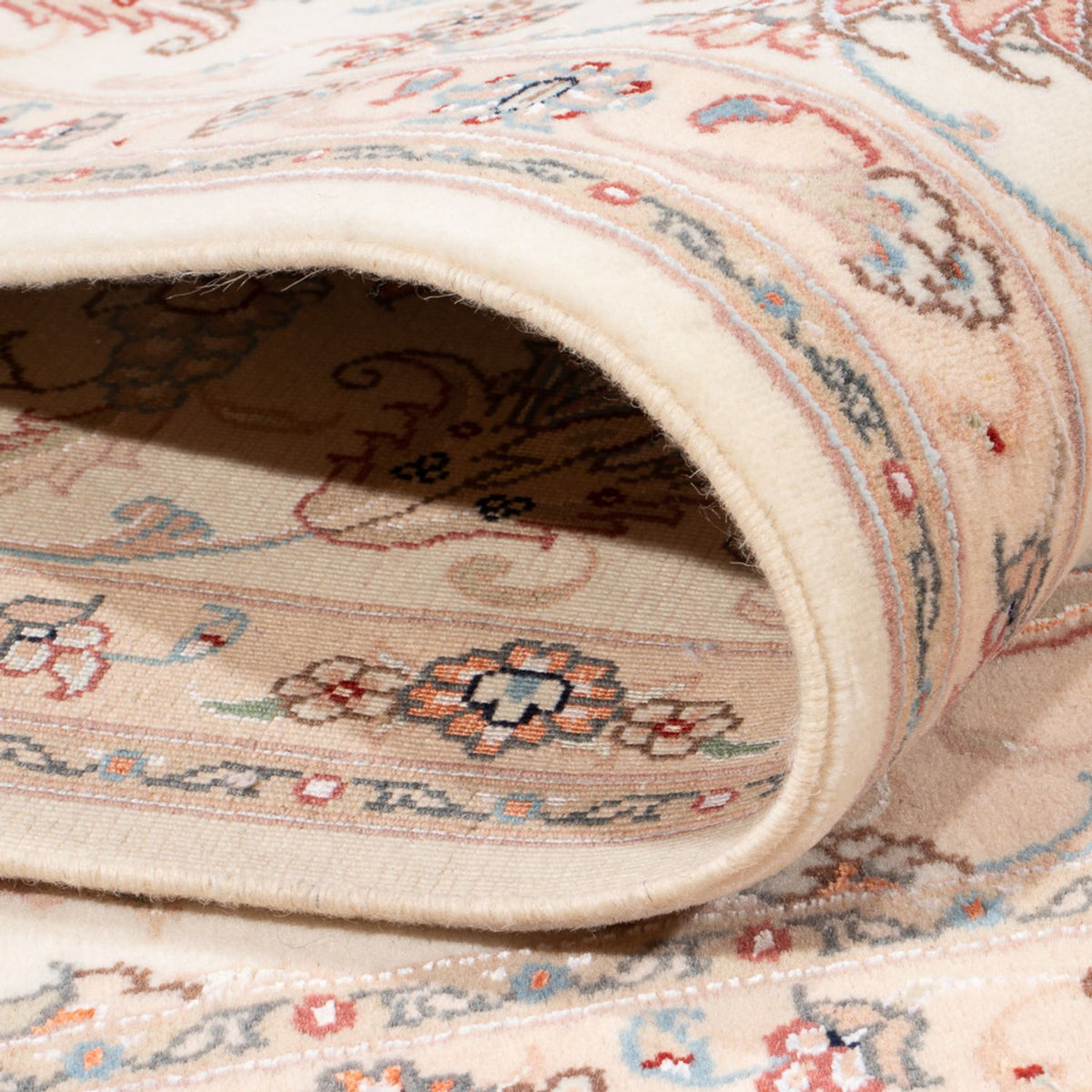 Persisk matta - Tabriz - Royal kvadrat  - 208 x 197 cm - grädde