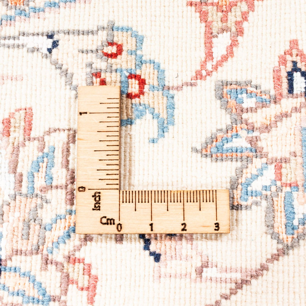 Persisk matta - Tabriz runt  - 152 x 146 cm - grädde