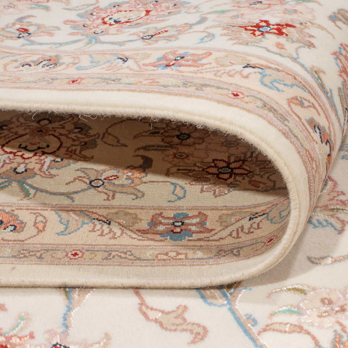 Persisk matta - Tabriz - Royal - 252 x 200 cm - grädde