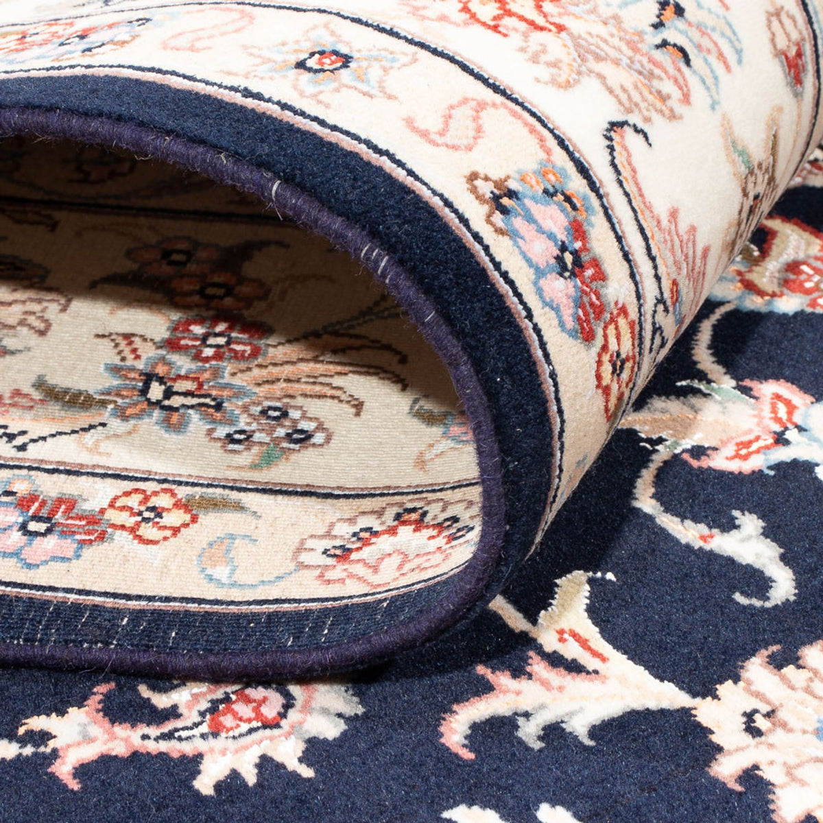 Persisk matta - Tabriz - Royal - 233 x 168 cm - mörkblå