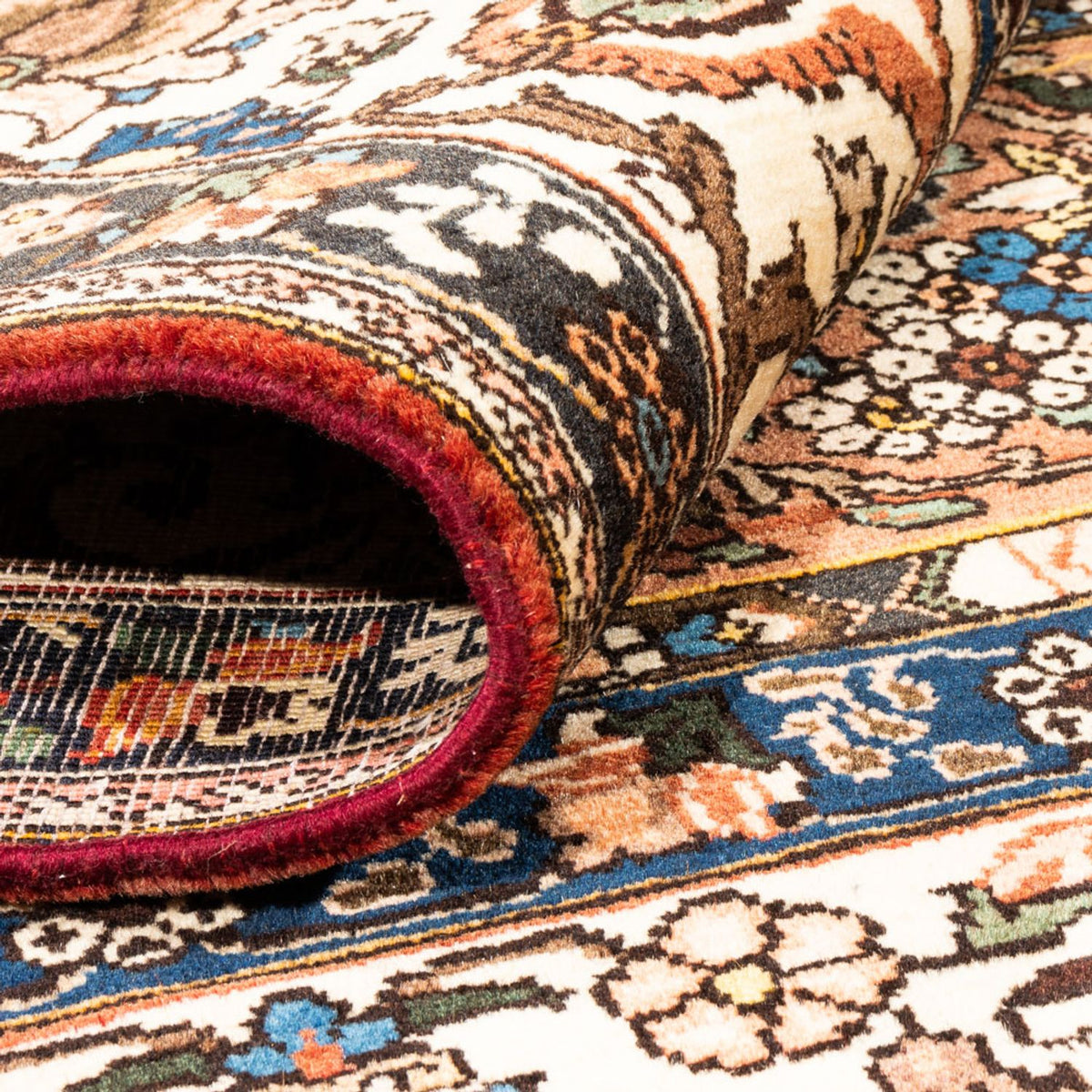 Persisk matta - Nomadic kvadrat  - 207 x 199 cm - mörk beige