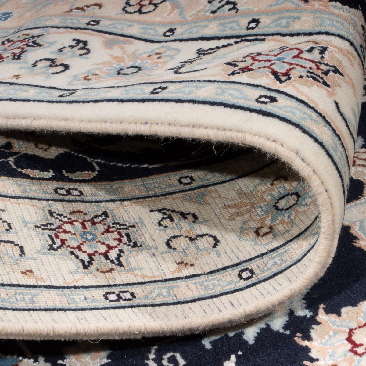 Persisk matta - Nain - Premium - 132 x 74 cm - mörkblå