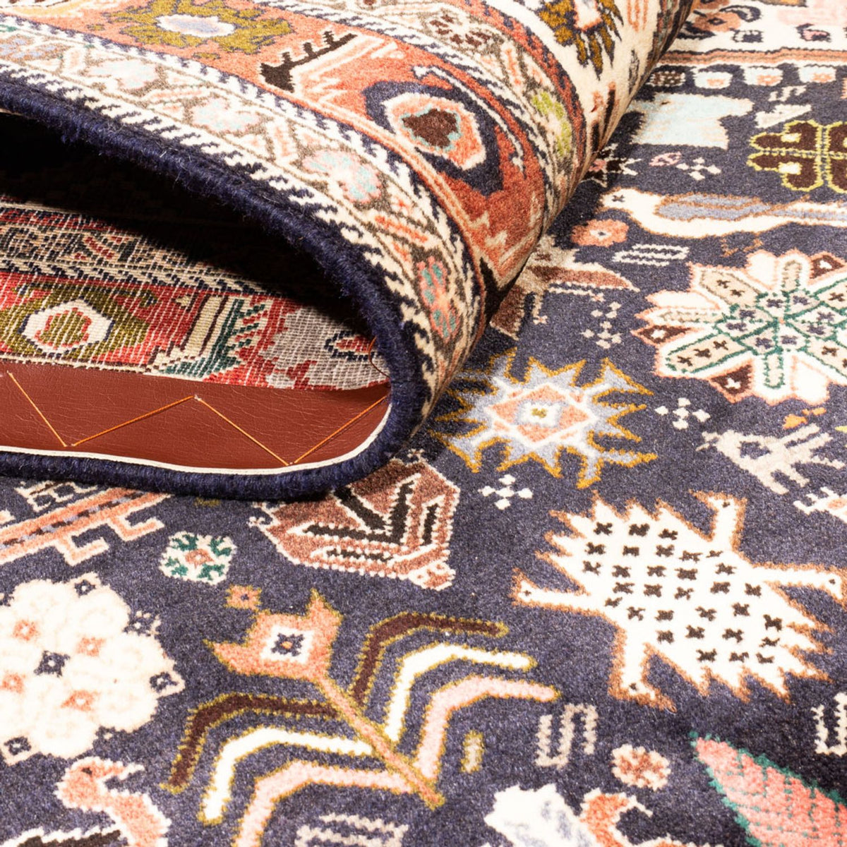 Persisk matta - Nomadic - 257 x 157 cm - mörkblå