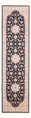 Runner Persisk matta - Tabriz - Royal - 295 x 81 cm - mörkblå