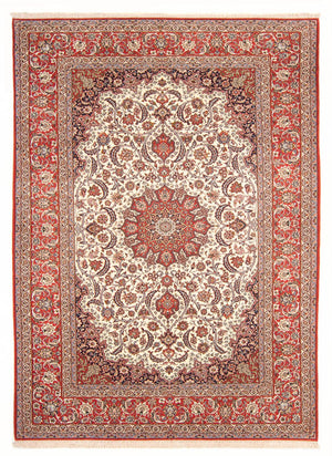 Persisk matta - Isfahan - Premium - 300 x 204 cm - grädde