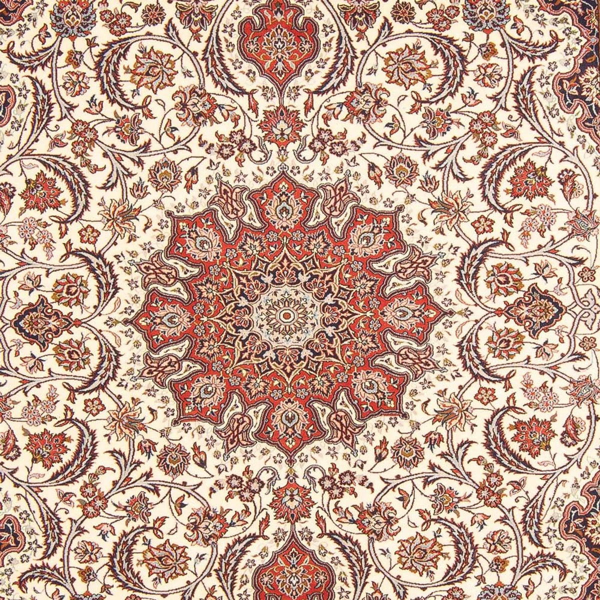 Persisk matta - Isfahan - Premium - 300 x 204 cm - grädde