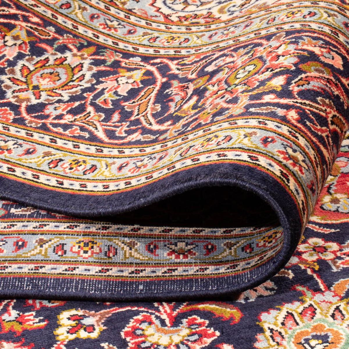 Persiska mattor - Keshan - 312 x 201 cm - mörkblå