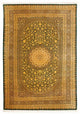 Silk Carpet - Ghom Silk - Premium - 294 x 196 cm - olivgrön