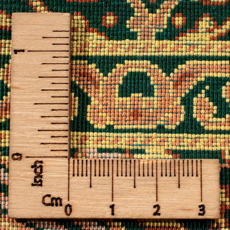 Silk Carpet - Ghom Silk - Premium - 294 x 196 cm - olivgrön