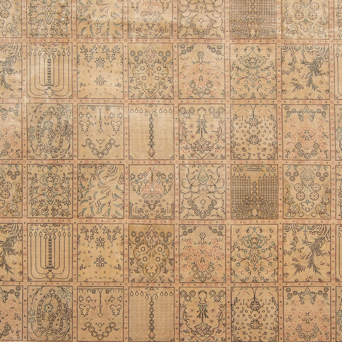 Silk Carpet - Ghom Silk - Premium - 294 x 191 cm - mörk beige