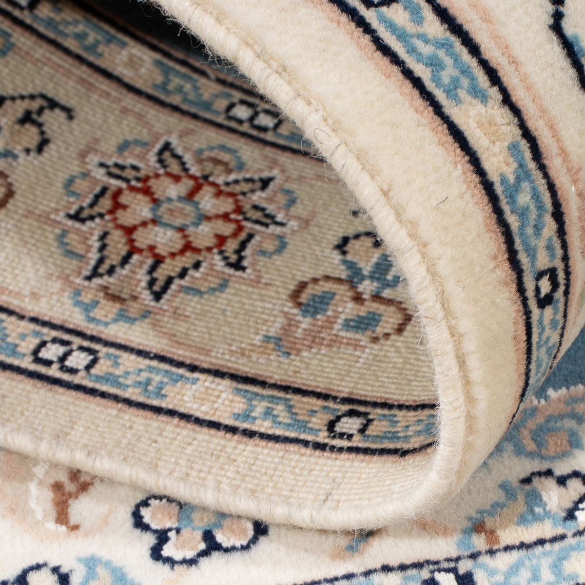 Persisk matta - Nain - Premium - 122 x 81 cm - ljusblå