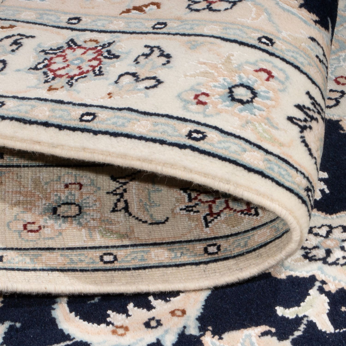 Persisk matta - Nain - Premium - 118 x 81 cm - mörkblå