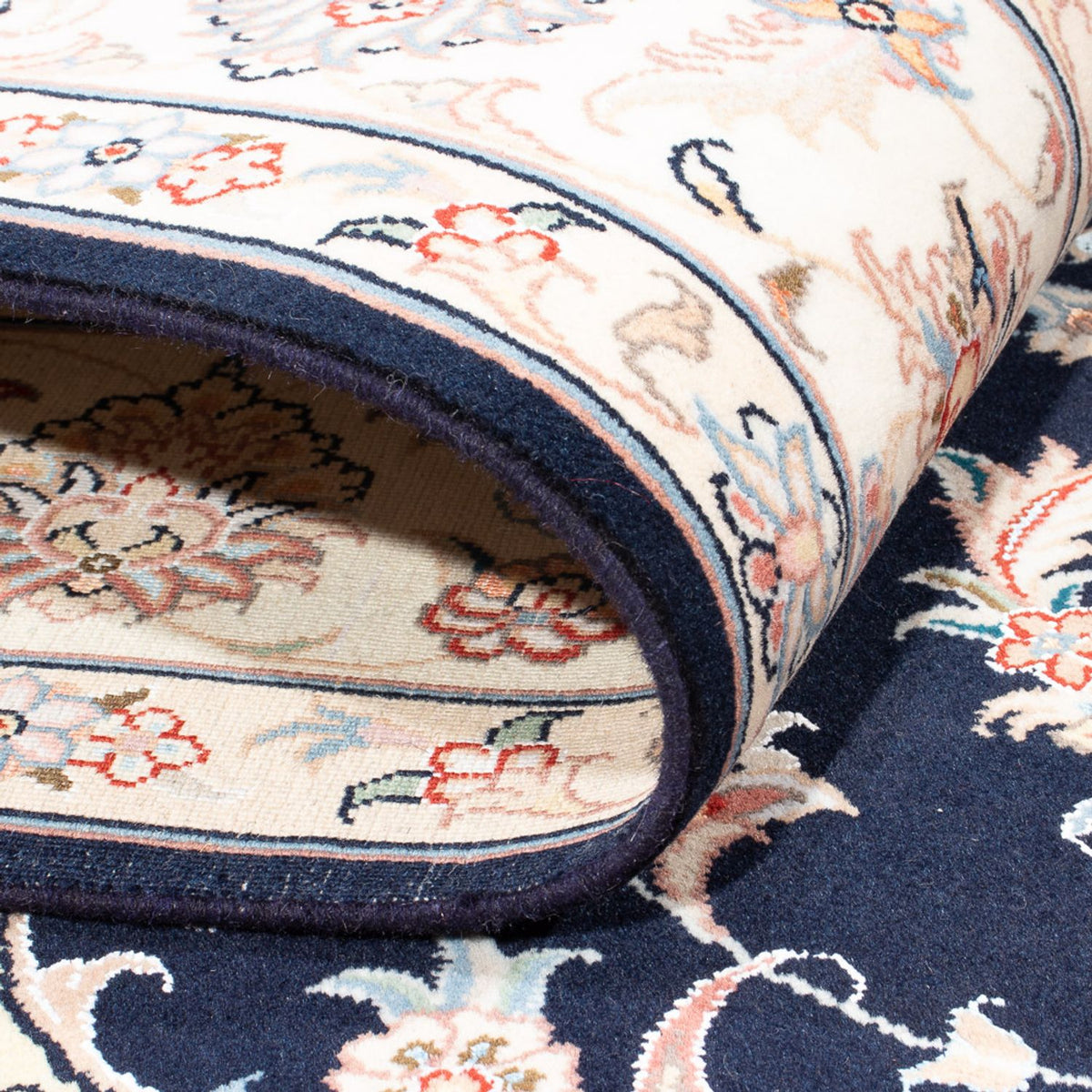 Persisk matta - Tabriz - Royal - 245 x 167 cm - mörkblå