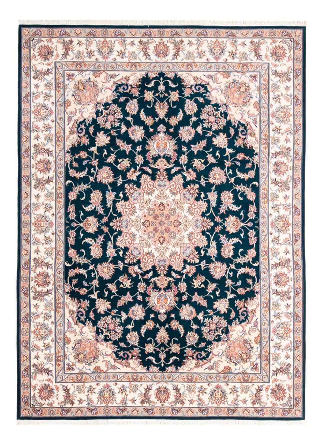 Persisk matta - Tabriz - Royal - 235 x 168 cm - mörkgrön