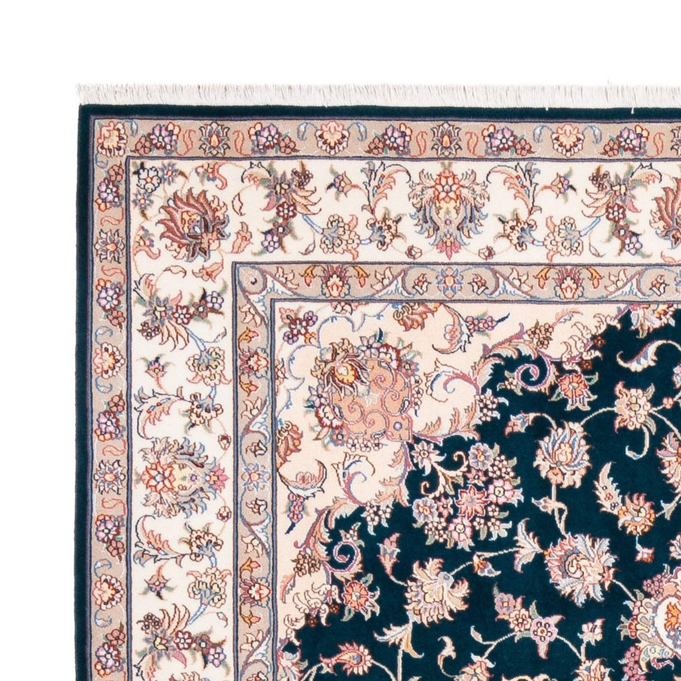 Persisk matta - Tabriz - Royal - 235 x 168 cm - mörkgrön