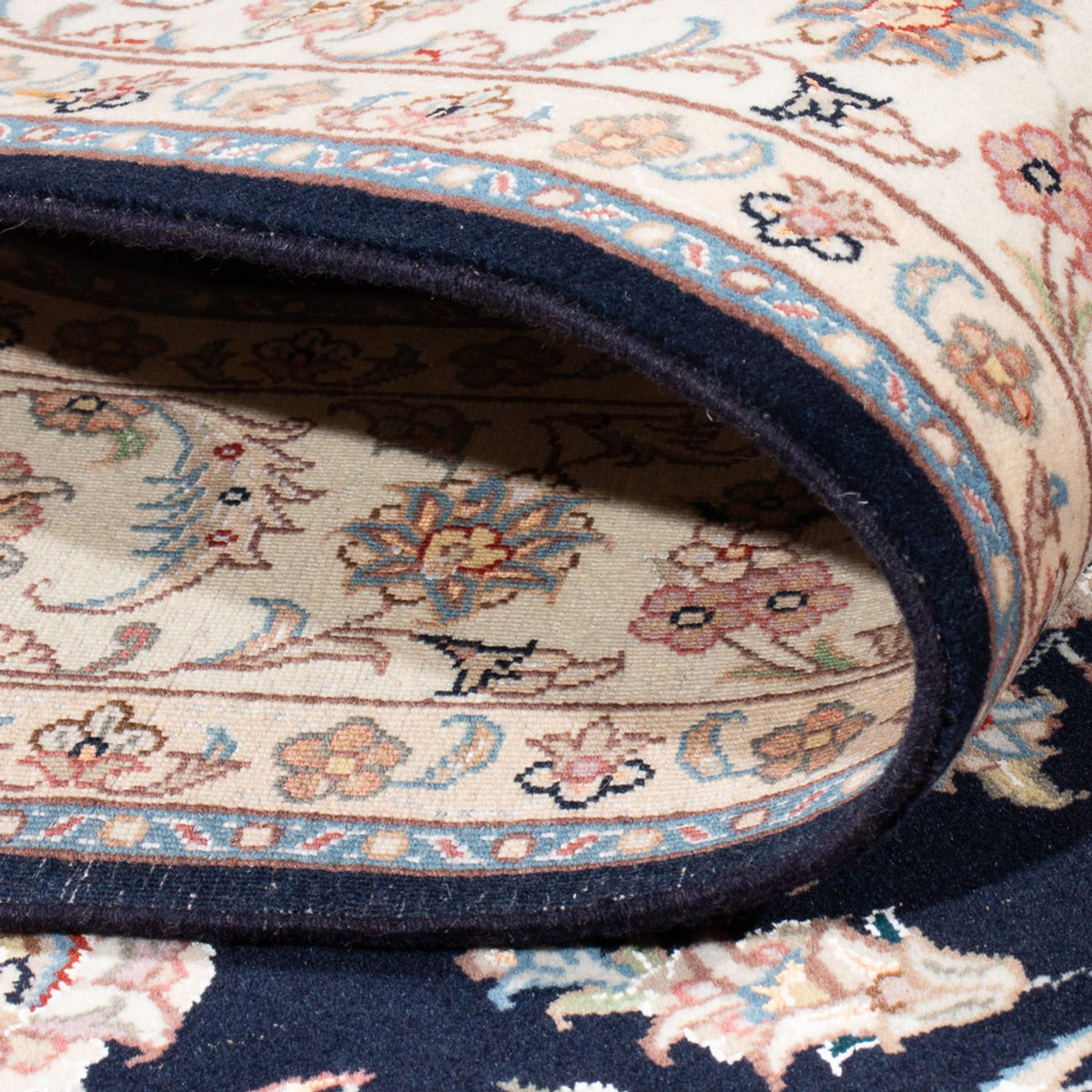 Persisk matta - Tabriz - Royal - 196 x 150 cm - mörkblå