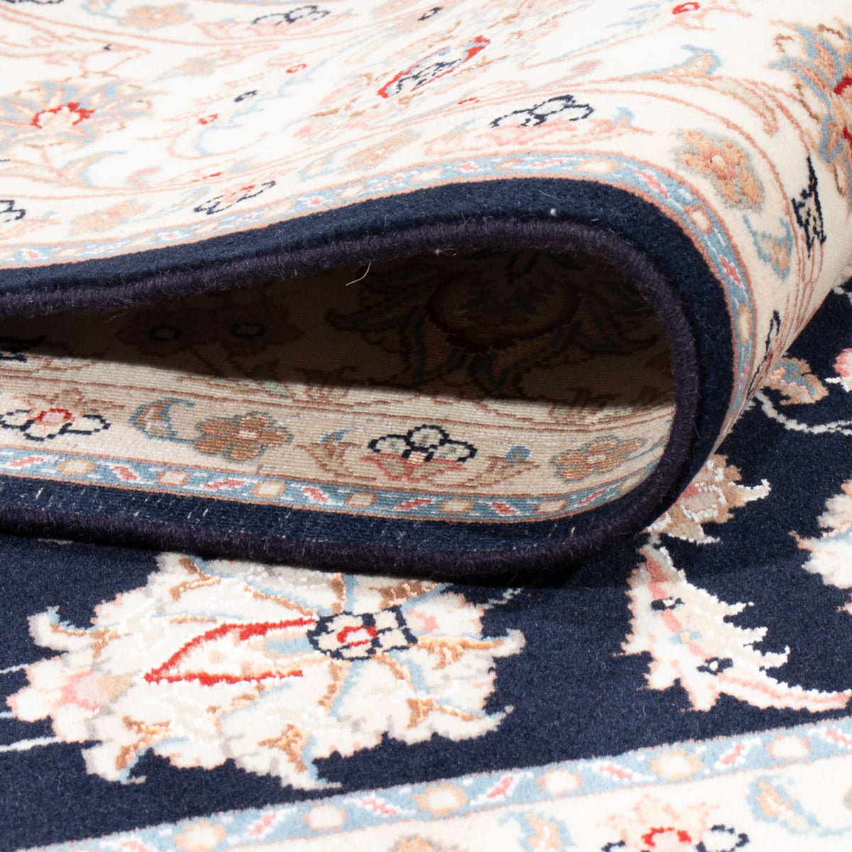 Persisk matta - Tabriz - Royal - 201 x 149 cm - mörkblå