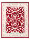 Tabriz - 50 Raj Mattan 150x200cm - Persisk matta - Rektangulär / Röd / 150 x 200 cm Rektangulär