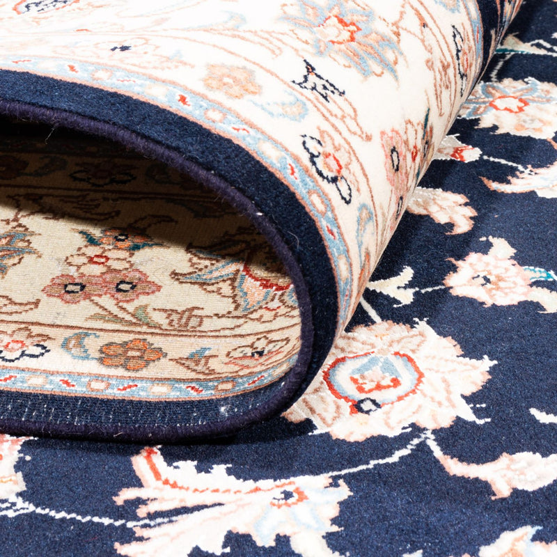 Persisk matta - Tabriz - 200 x 147 cm - mörkblå