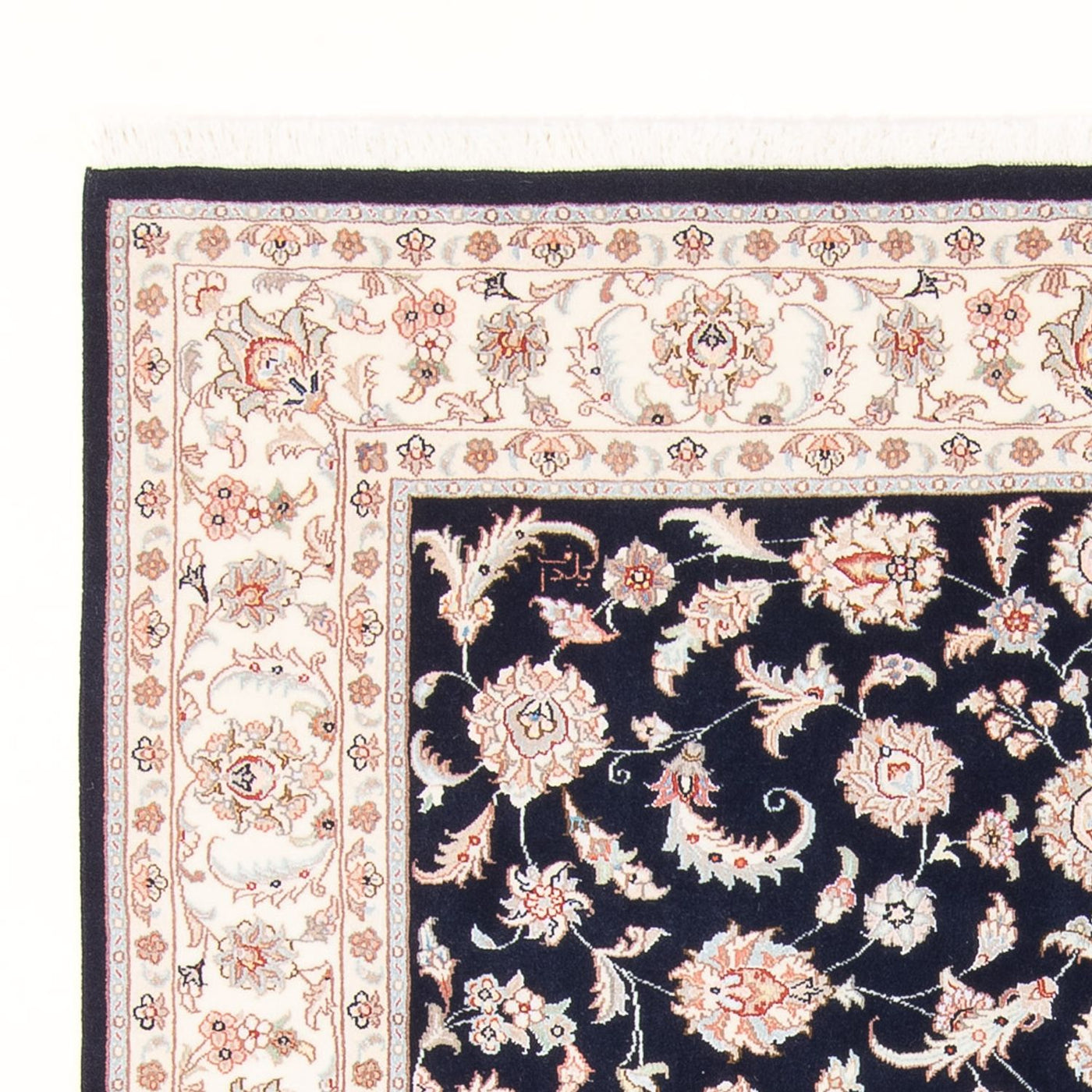 Persisk matta - Tabriz - Royal - 201 x 149 cm - mörkblå