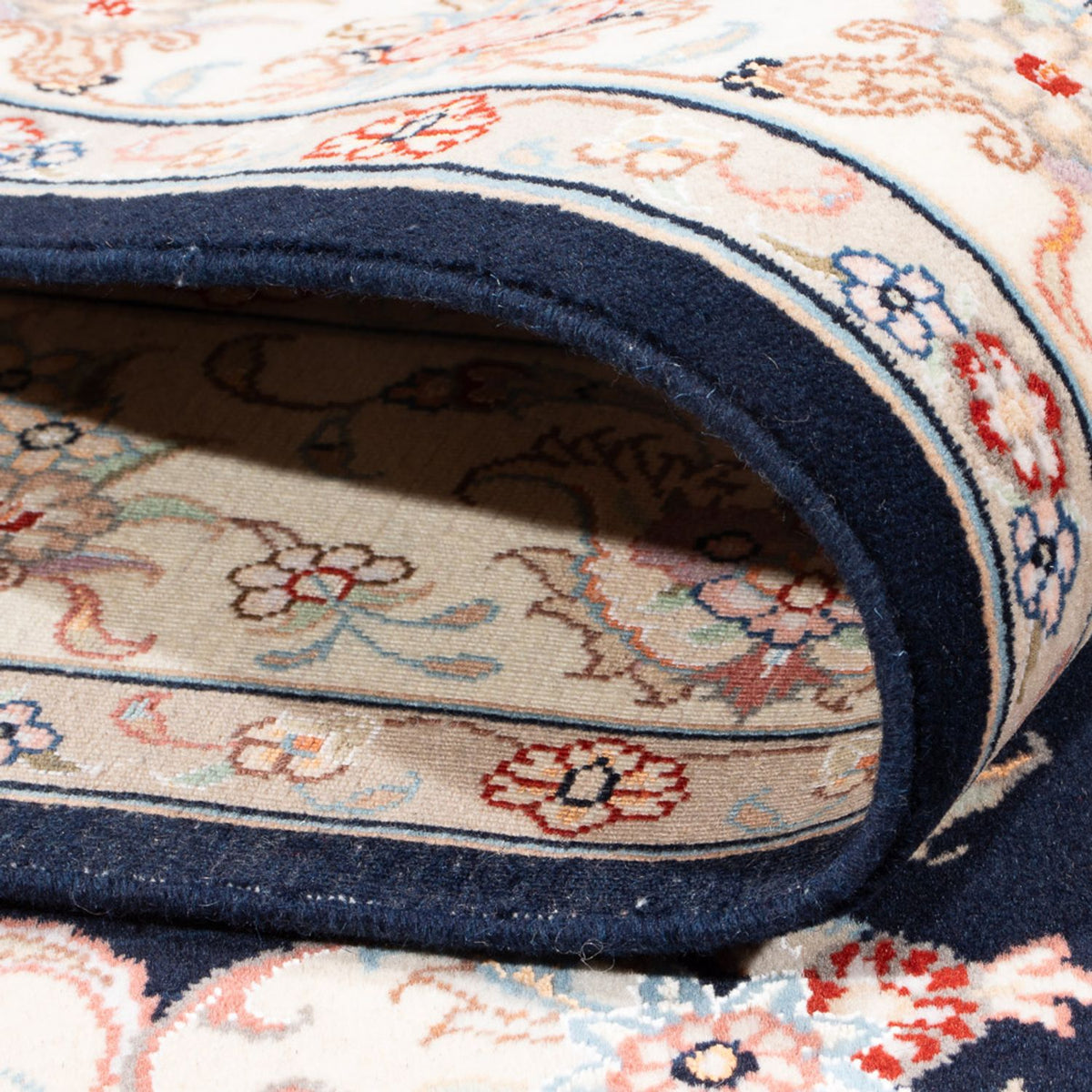 Persisk matta - Tabriz - Royal - 197 x 149 cm - mörkblå