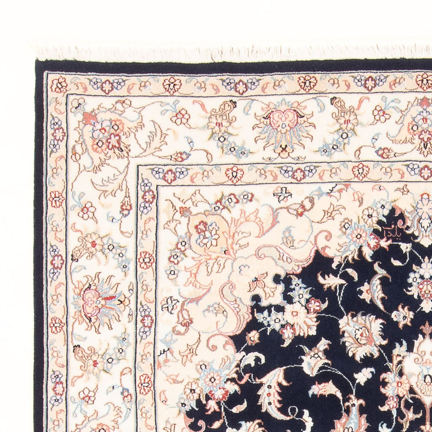 Persisk matta - Tabriz - Royal - 203 x 150 cm - mörkblå