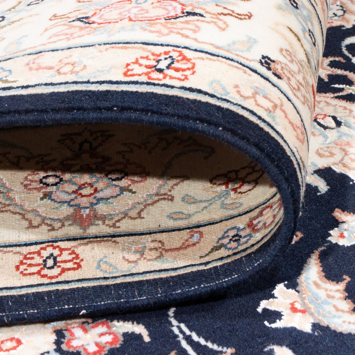 Persisk matta - Tabriz - Royal - 203 x 150 cm - mörkblå