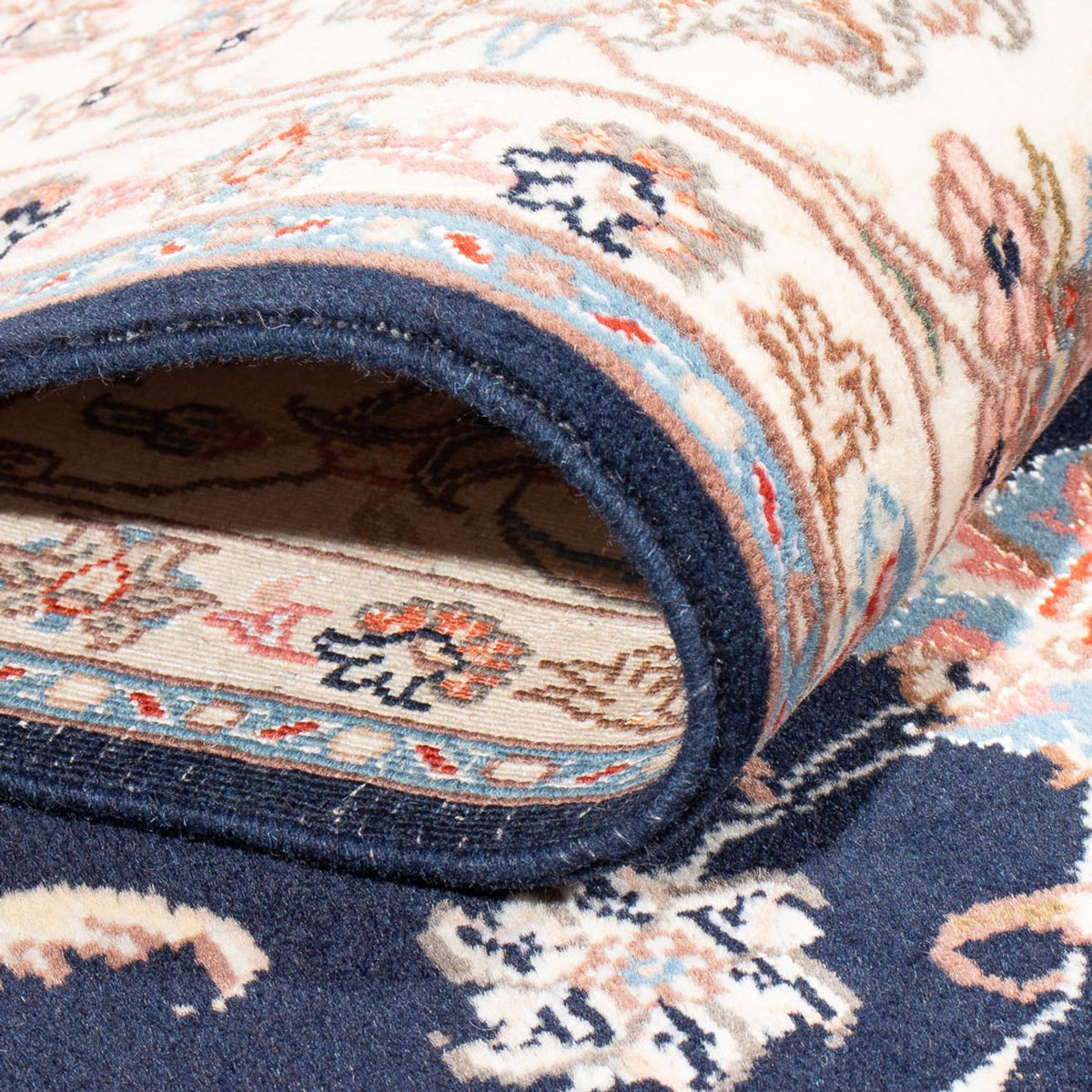 Persisk matta - Tabriz - Royal - 236 x 166 cm - mörkblå