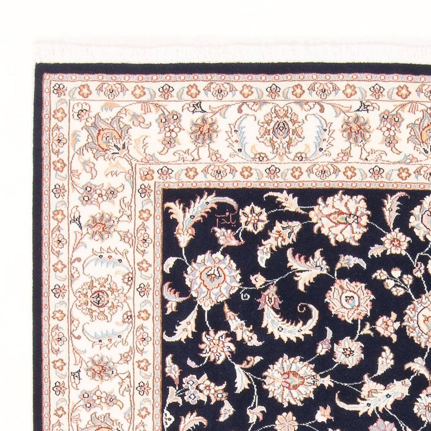 Persisk matta - Tabriz - Royal - 197 x 149 cm - mörkblå