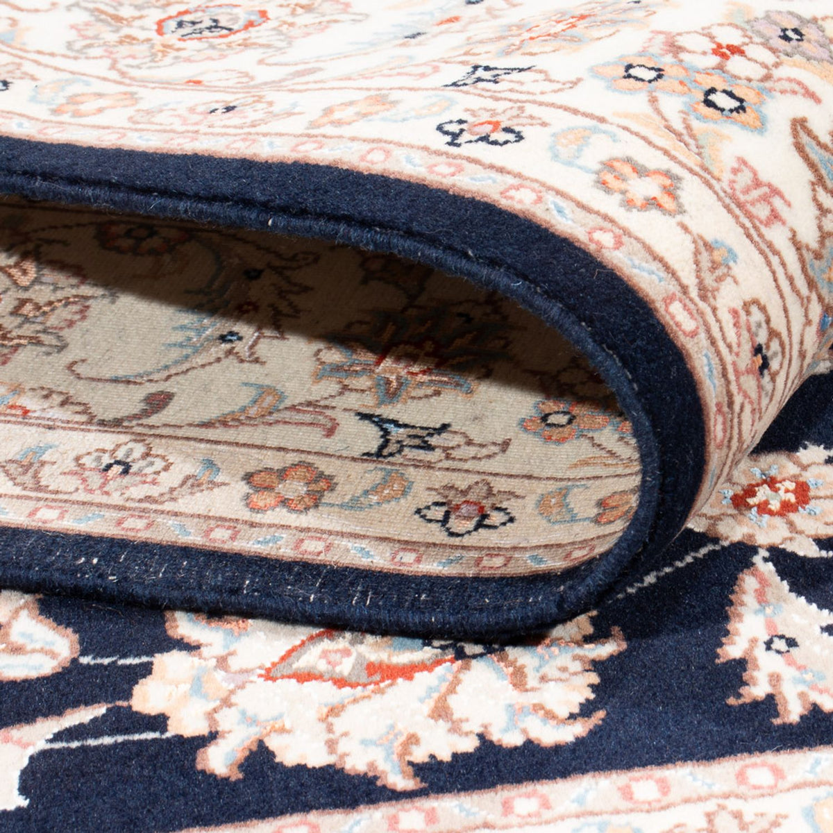 Persisk matta - Tabriz - Royal - 197 x 149 cm - mörkblå