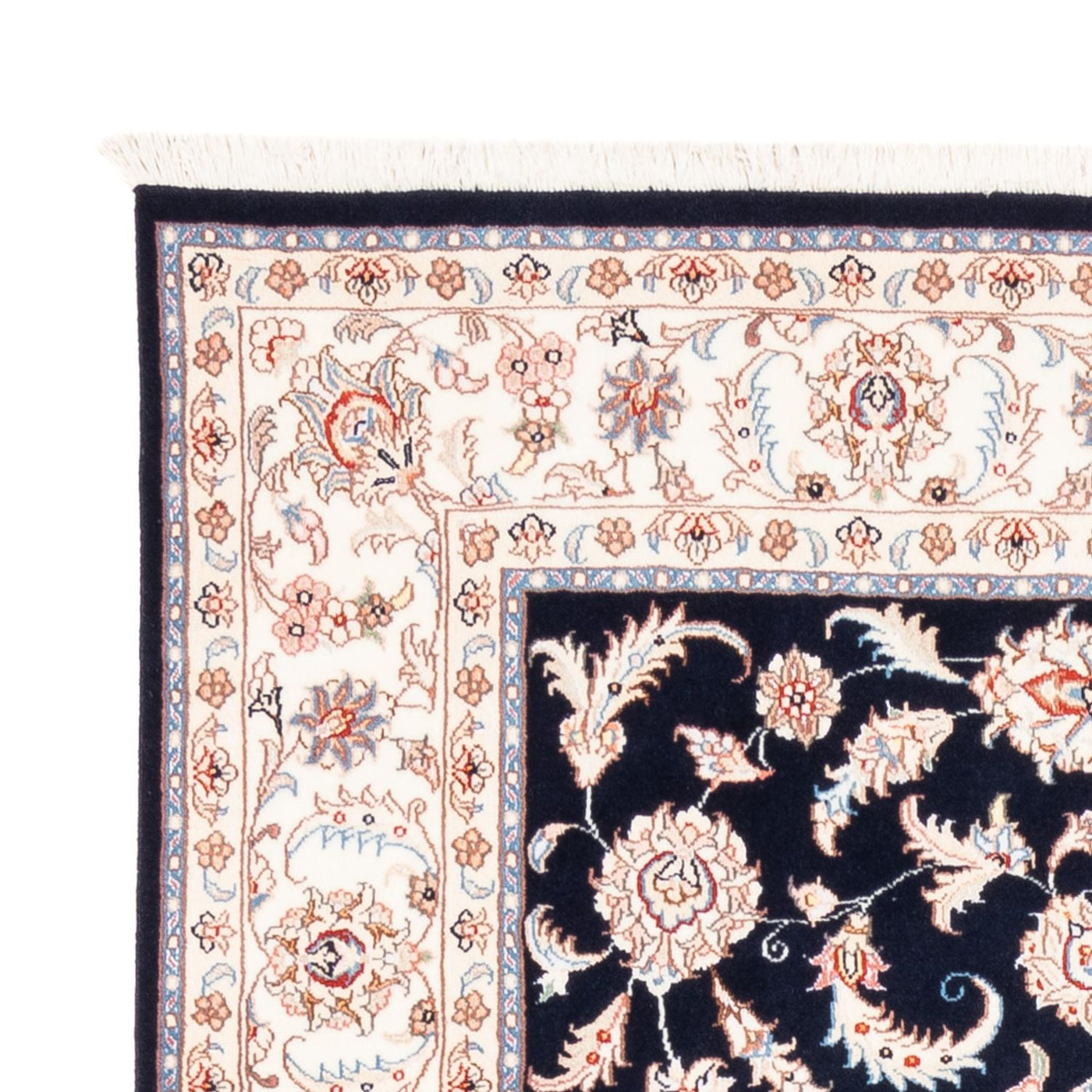 Persisk matta - Tabriz - 200 x 149 cm - mörkblå