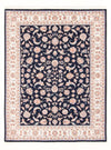 Tabriz - 50 Raj Mattan 150x196cm - Persisk matta - Rektangulär / Mörkblå / 150 x 196 cm Rektangulär