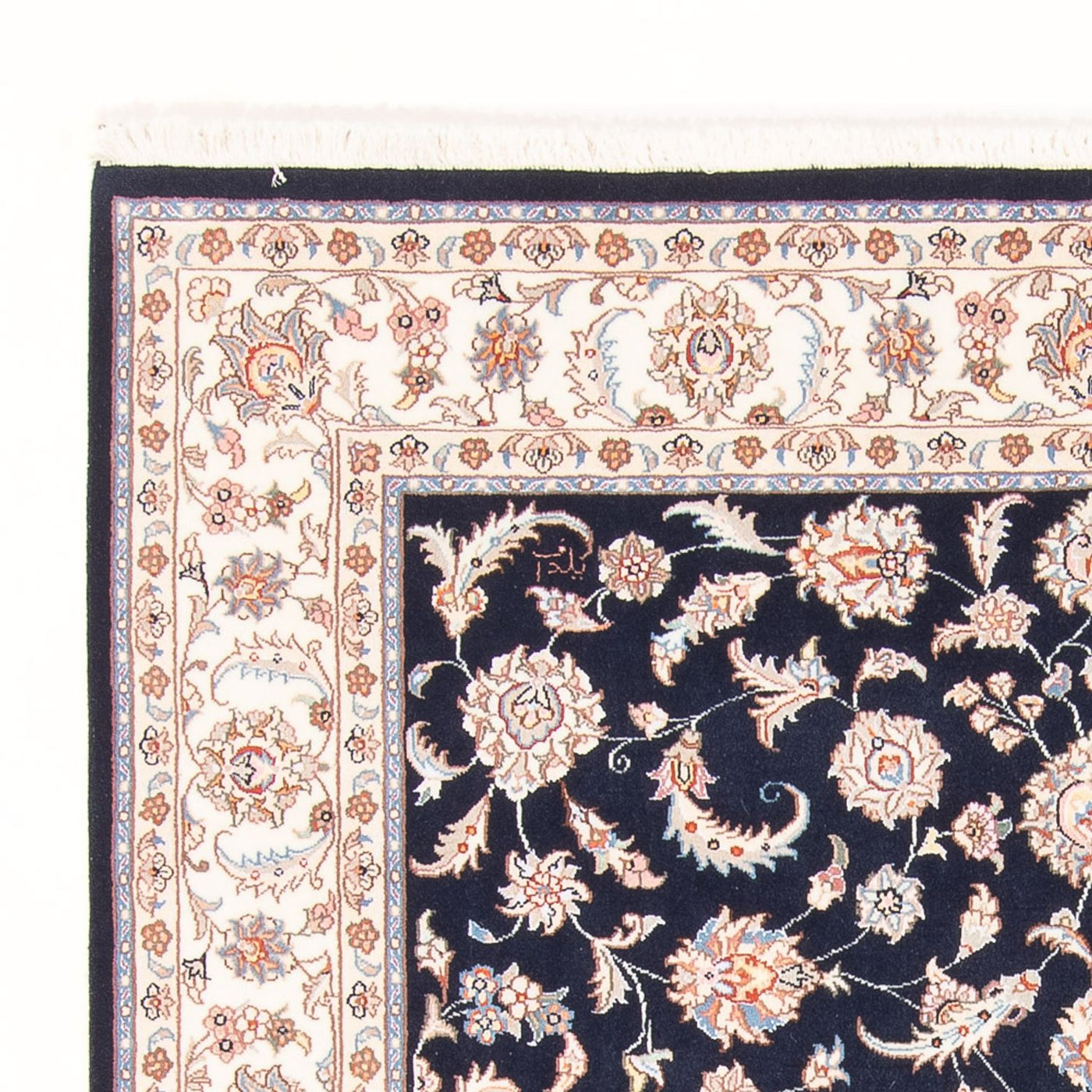 Persisk matta - Tabriz - Royal - 196 x 150 cm - mörkblå