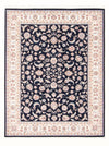 Tabriz - 50 Raj Mattan 151x202cm - Persisk matta - Rektangulär / Mörkblå / 151 x 202 cm Rektangulär