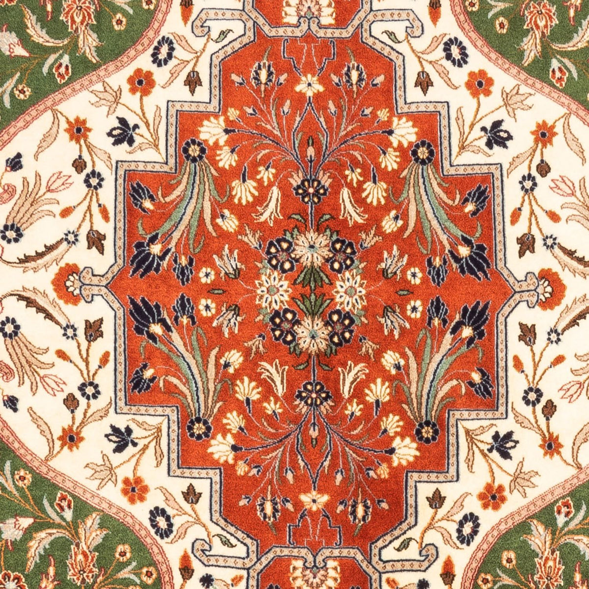 Persisk matta - Ghom - 230 x 172 cm - grön