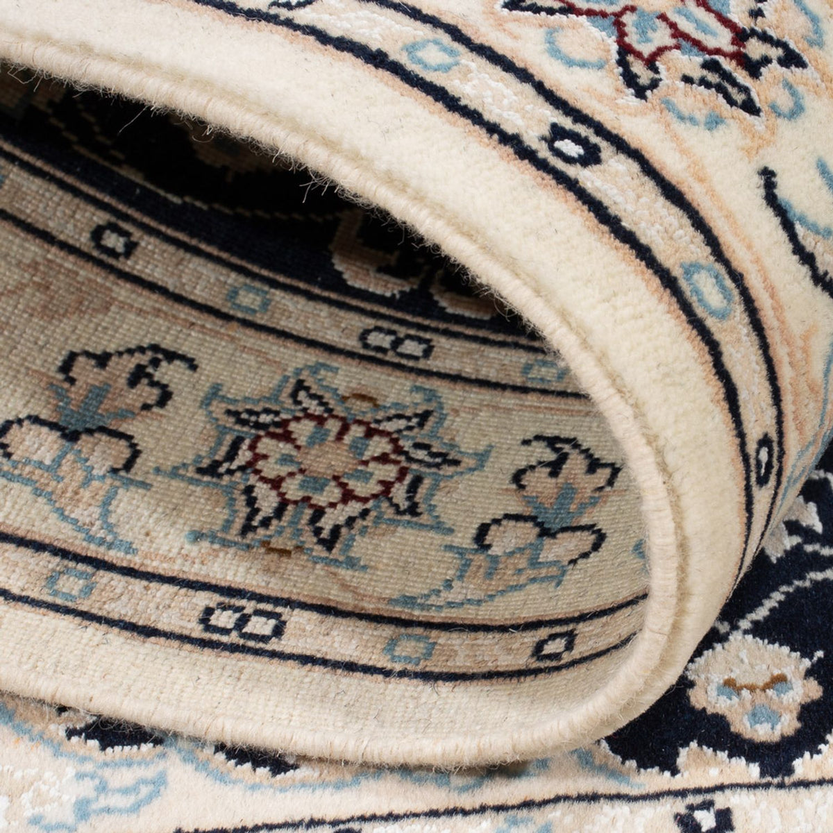 Persisk matta - Nain - Premium - 123 x 83 cm - mörkblå