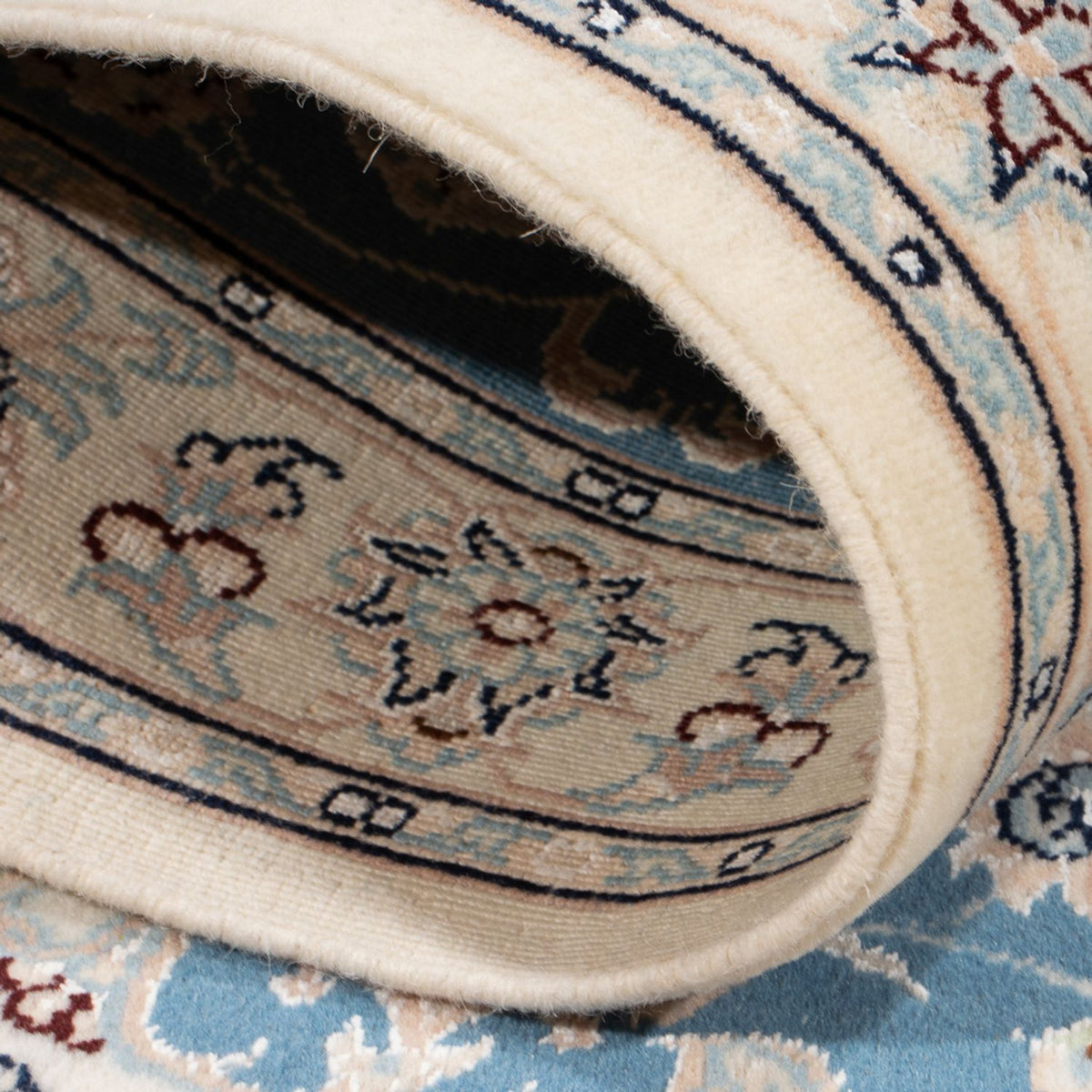 Persisk matta - Nain - Premium - 121 x 80 cm - ljusblå