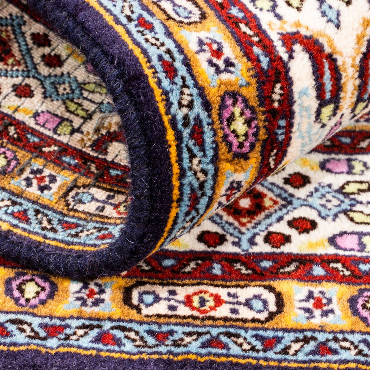 Runner Persisk matta - Classic - 100 x 100 cm - mörkblå