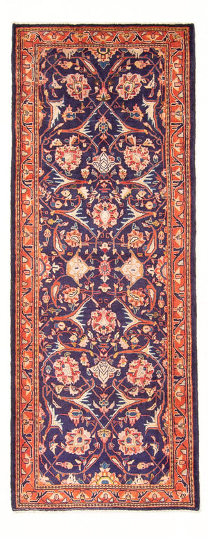 Runner Persisk matta - Bijar - 306 x 118 cm - mörkblå