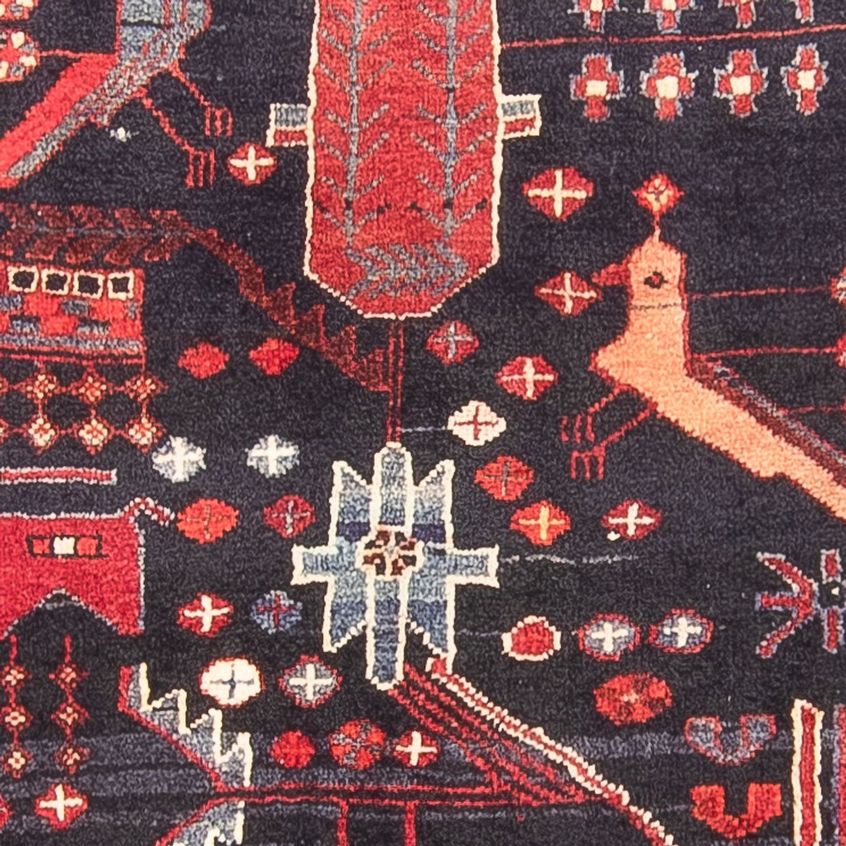 Runner Persisk matta - Nomadic - 331 x 108 cm - mörkblå