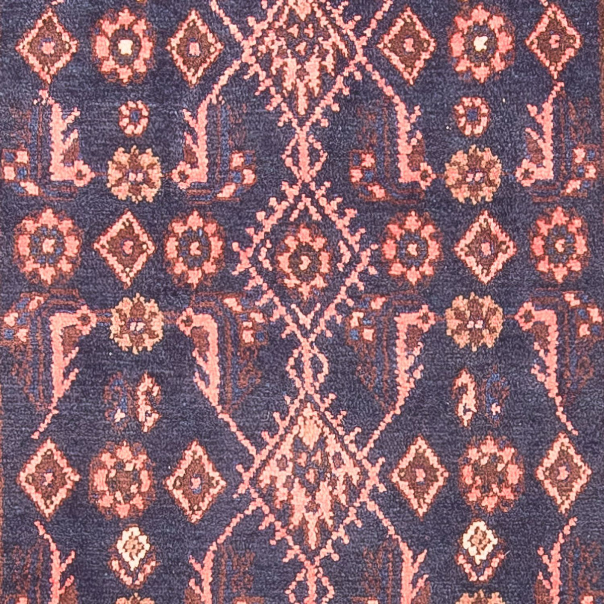 Runner Persisk matta - Nomadic - 323 x 120 cm - mörkblå