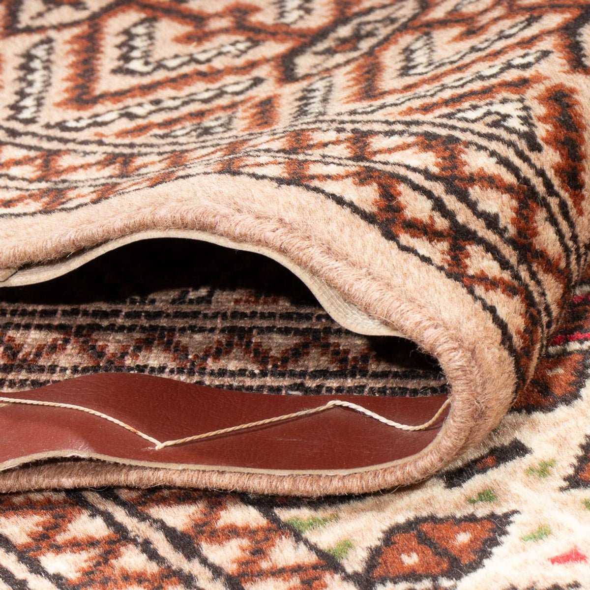 Runner Turkaman-matta - 282 x 100 cm - grädde