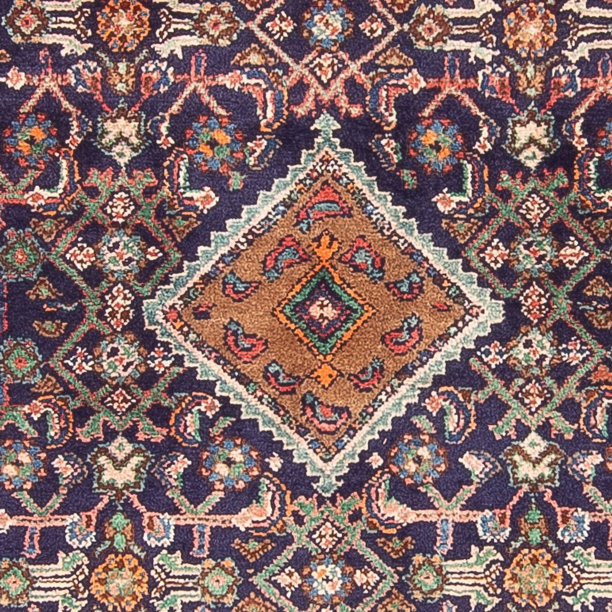 Runner Persisk matta - Nomadic - 324 x 111 cm - mörkblå